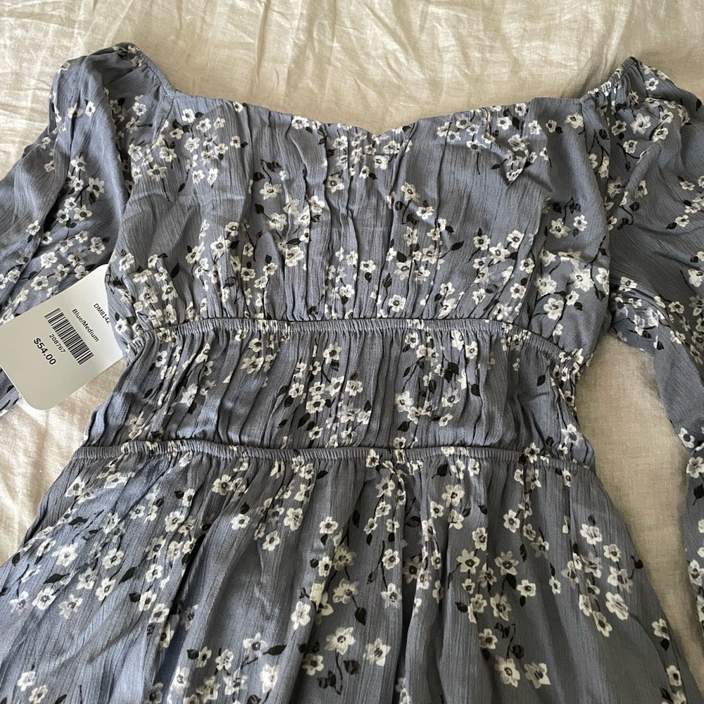 NWT Blue floral midi dress - Picture 3 of 6